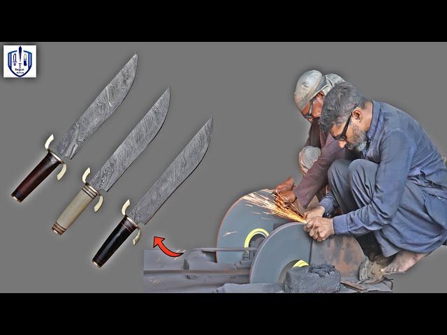 How To Make Handcrafted Damascus Steel knife in Factory #rajputknives
