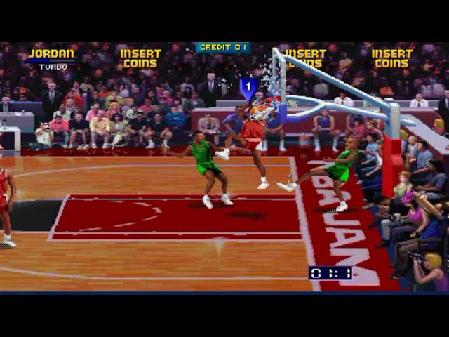 Beating NBA JAM: TE ARCADE Special MICHAEL JORDAN Banned Edition!!!