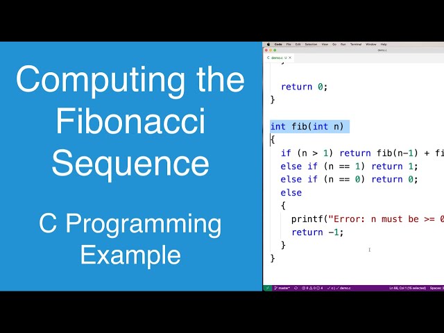 Computing the Fibonacci Sequence | C Programming Example