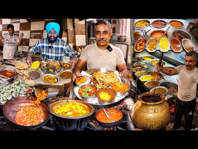 Rs49/-Only Desi Ghee Food | 100+ Years old Baba Ka Dhaba Ki Amritsari Thali | Amritsar Street Food