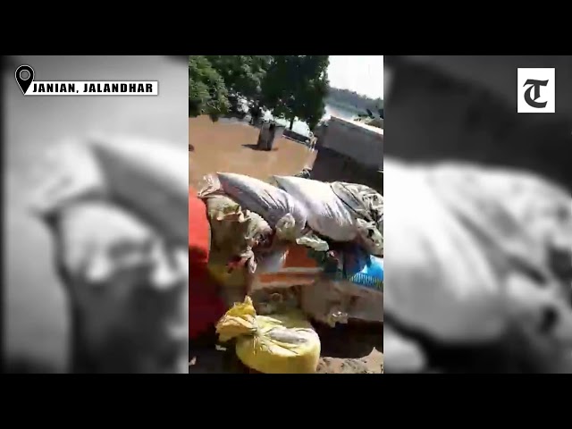 Residents of flooded Janian village in Jalandhar allege no official had visited them