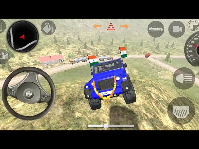 Dollar (Song) Modified Mahindra Blue Thar😈|| Indian Cars Simulator 3D || Android Gameplay