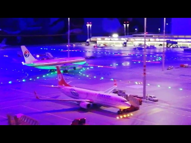 a319 gemanwings takes off from miniature wonder land