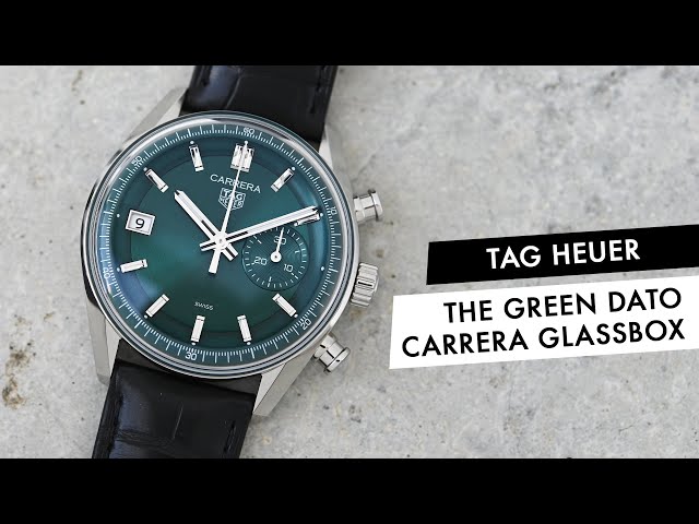 QUICK LOOK: This TAG Heuer Carrera Glassbox Dato Green Is Another Hit in the Carrera Lineage