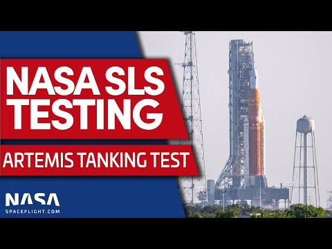 NASA Conducts Tanking Test of SLS Rocket Ahead of Artemis I Mission