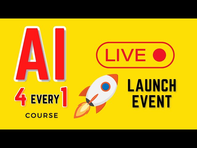 Live: Ai 4 Every 1 Launch Event