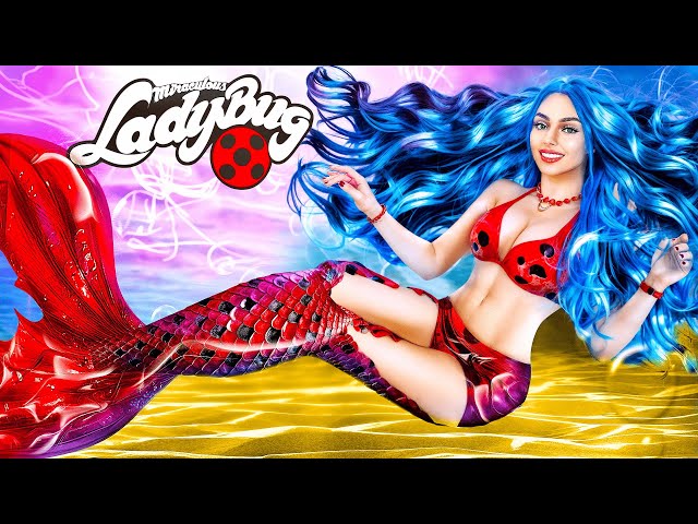 From Ladybug to Mermaid! Miraculous Ladybug in Real Life! Doll Makeover!