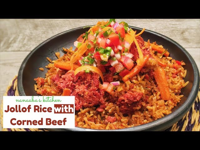 ✔How to cook  the Perfect corned beef Jollof Rice