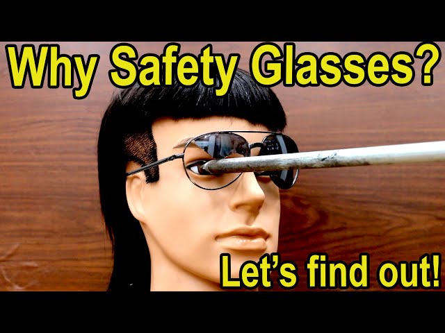 Who Needs Safety Glasses? Billy Ray "Mullet" finds out!  Best safety glasses showdown