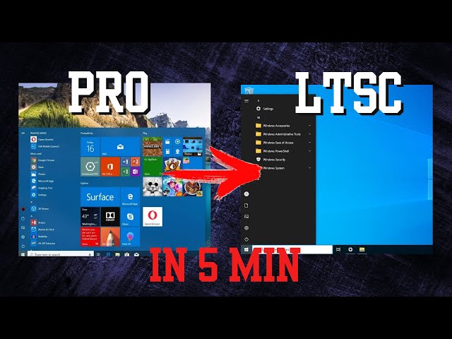 My App transforms Windows 10 Pro to LTSC and faster! Windows 10 Optimization