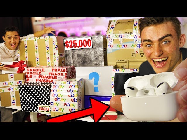 I SPENT $50,000 ON 11 EBAY MYSTERY BOXES!! (NEW AirPods PRO UNBOXING & REVIEW) Giveaway! BOX OPENING