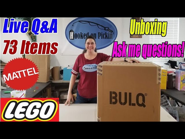 Live Bulq.com Unboxing & Q&A What Did I Get? Online Reselling Lego Mattel I Answer All Questions!