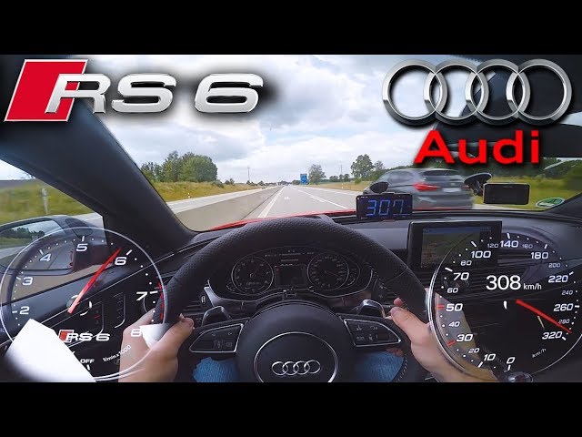 Crazy RS6 Performance on German Autobahn ✔