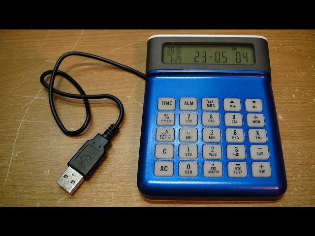 (#0214) Countdown Calculator Clock USB Hub - Should Not Exist