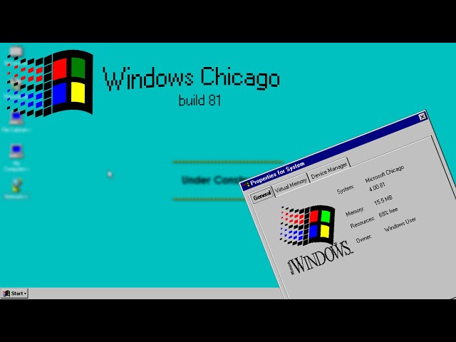 Microsoft Windows Chicago Build 81