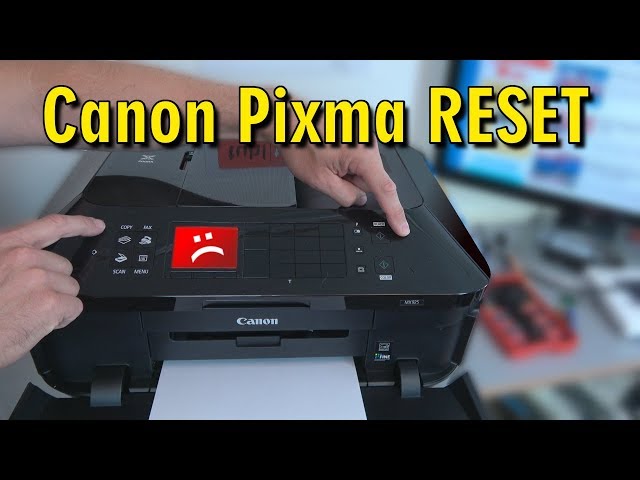 Canon Pixma RESET - [English Subtitles] - Drucker zurücksetzen - [4K]
