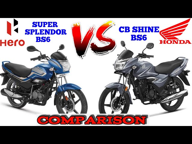2022 Hero Super Splendor Bs6 Vs Honda Cb Shine Bs6 Full Comparison |Price,Features | Which is Best?