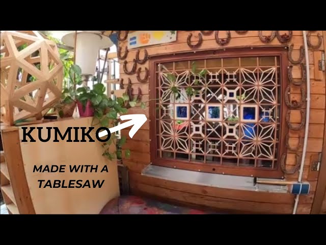 Kumiko Window Panel - Made with a tablesaw