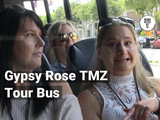 Gypsy Rose Hits Up TMZ Tour Bus Outside Lisa Vanderpump's Restaurant Sur