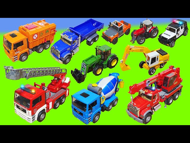 Toys Learning Name and Sounds Police cars, Dump truck Toy