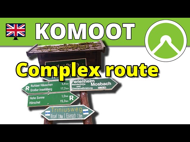 Complex route planning with Komoot