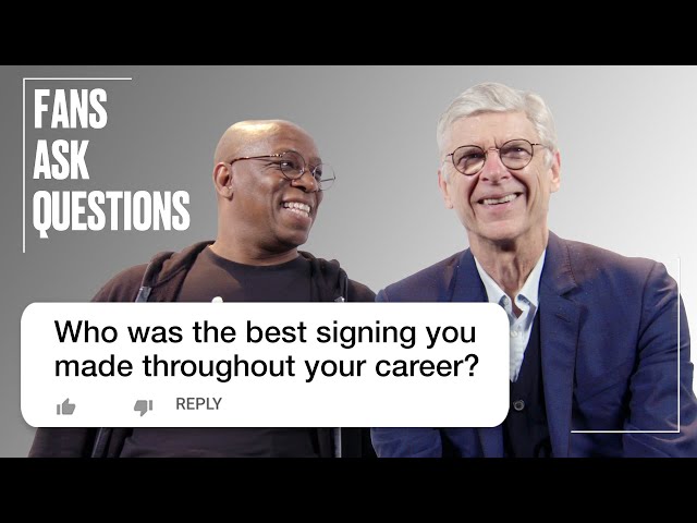 Ian Wright Puts Fan Questions To Arsène Wenger | FAQs| SPORTbible