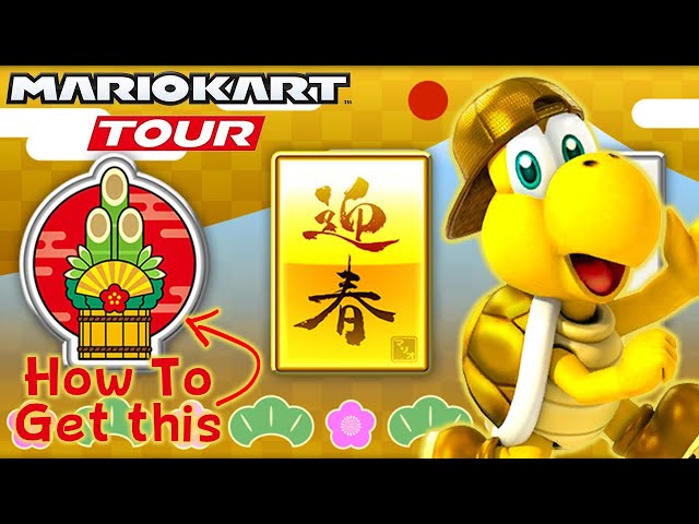 Tour Challenges: Hit a Kadomatsu with an item 3 times in a single race & 5 times - Mario Kart Tour