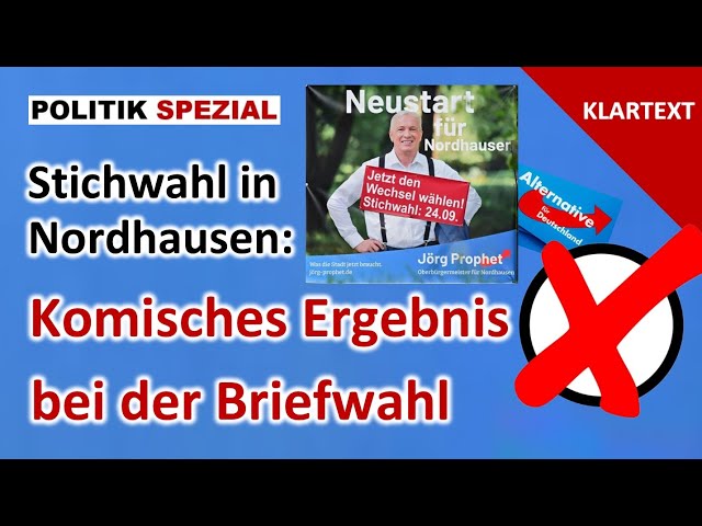 Komische Briefwahl: AfD-Kandidat verliert deutlich | OB-Wahl in Nordhausen