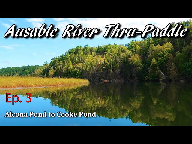 Kayak Camping the Ausable River - Episode 3 | Alcona Pond to Cooke Pond | Thru-Paddling 126 Miles