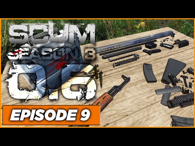 SCUM - S3 - Weapon Parts, Water Collectors and Foot Abrasion are here! - Ep9 - Singleplayer
