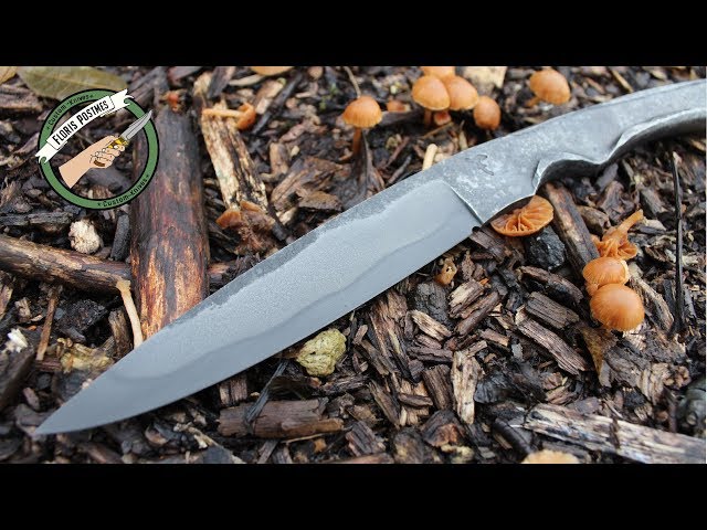 Knifemaking ~ camping knife with hamon from an old file