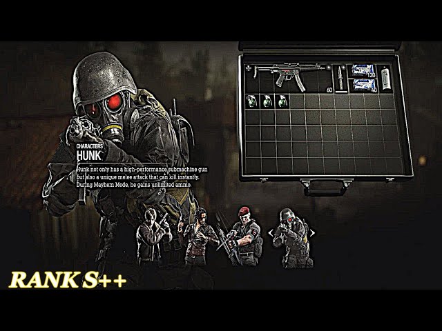 Resident evil 4 Remake - Hunk Rank S++ Village - The Mercenaries