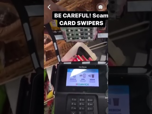 Be careful and try to always check before inserting your card! #scam #creditcards #creditcardreader