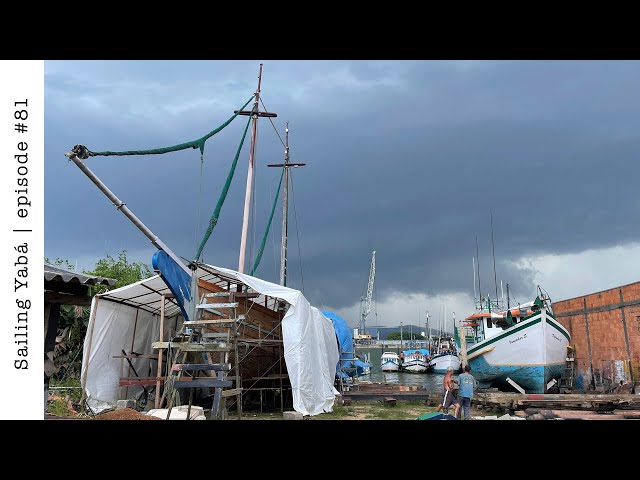 Boat restoration in the midst of the storm! (+ building purpleheart handrail) — Sailing Yabá #81