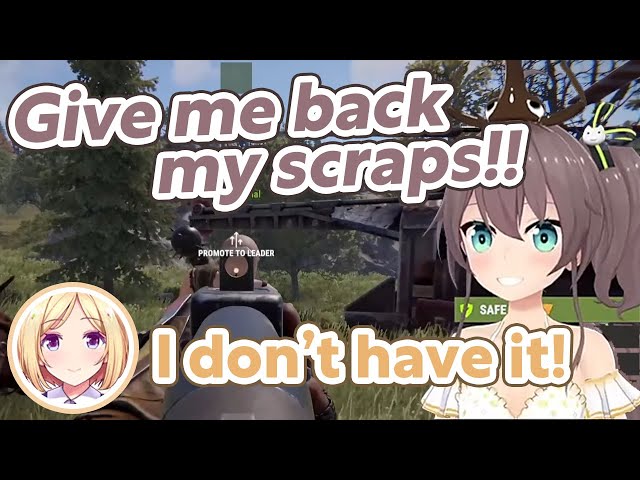 Matsuri and Akirose having a great time with the helicopter【RUST/Hololive Clip/EngSub】