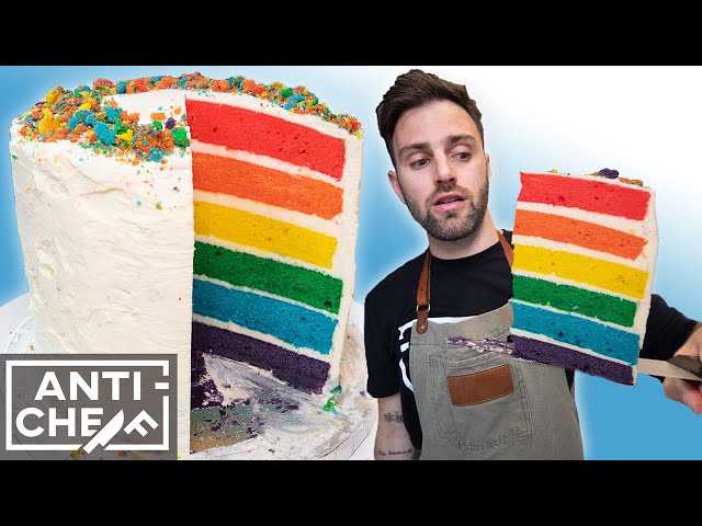 My Head Almost Exploded Making This Rainbow Cake