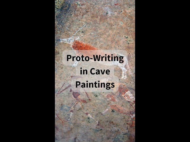 Proto-writing in cave paintings
