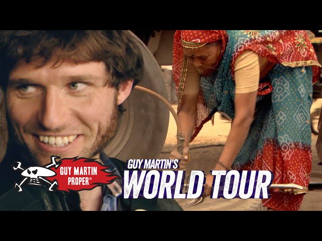 Guy amazed with how they change a tyre in India | Guy Martin Proper
