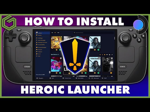 Steam Deck - How To Install Heroic Games Launcher - Best Way To Play Epic Games