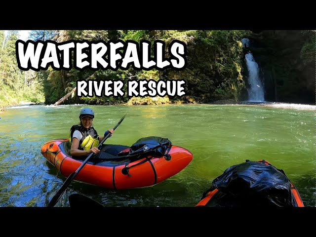BOB FLIPS his PACKRAFT! Hitched Hiked to PackRaft an AWESOME CLASS II-III RIVER!
