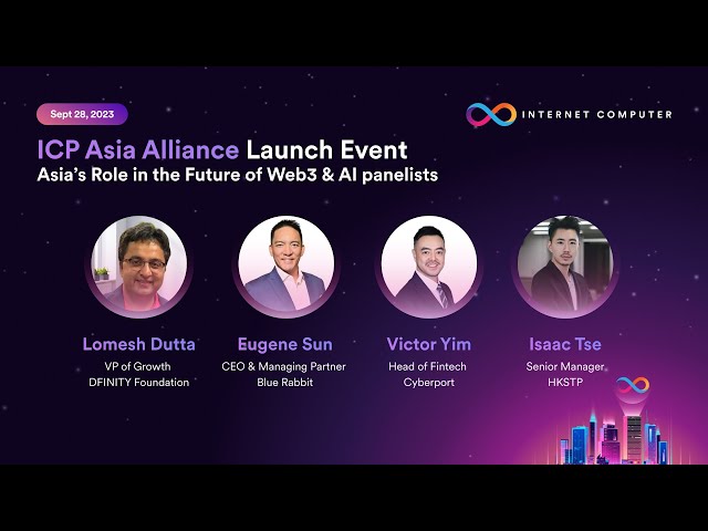 Asia’s Role in the Future of Web3 & AI | ICP Asia Alliance Hong Kong