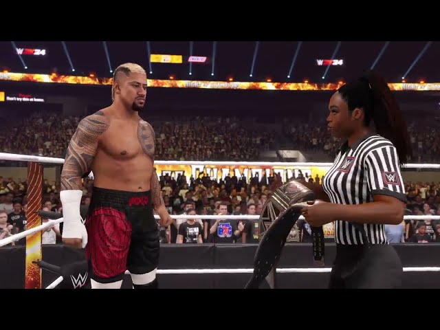 Cody Rhodes vs Solo Sikoa WWE 2K24 Full Match