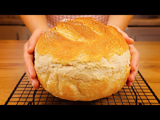 My grandfather was right. Bread in 5 minutes! That is possible! Baking bread. German recipe
