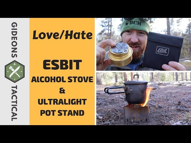 Love/Hate Esbit Alcohol Stove & Ultralight Pot Stand