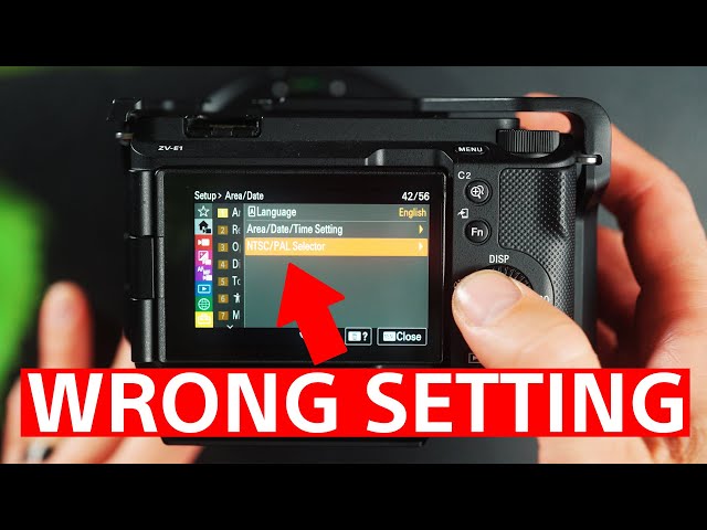 You're filming with the wrong settings- PAL vs NTSC