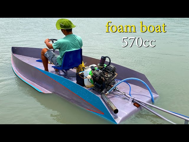 Make your own boat from foam scraps