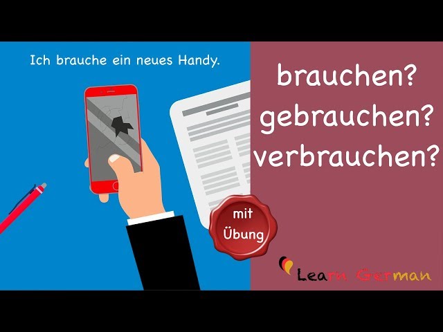 Learn German | Common Mistakes in German | brauchen? gebrauchen? verbrauchen? | B2 | C1