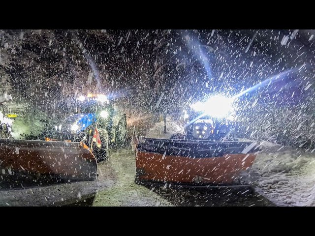 Schneeräumung bei 25cm Nassschnee | Winterdienst in den Bergen Oberkärntens ❄️