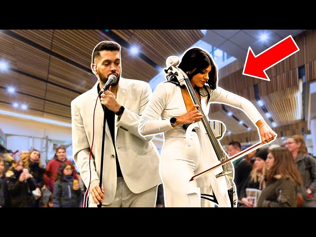 AMAZING Latina Cellist STOPS Commuters | The Weeknd - Blinding Lights
