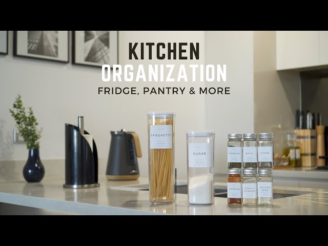 Kitchen Organization Guide (Fridge, Pantry, Spices & more) + Tour